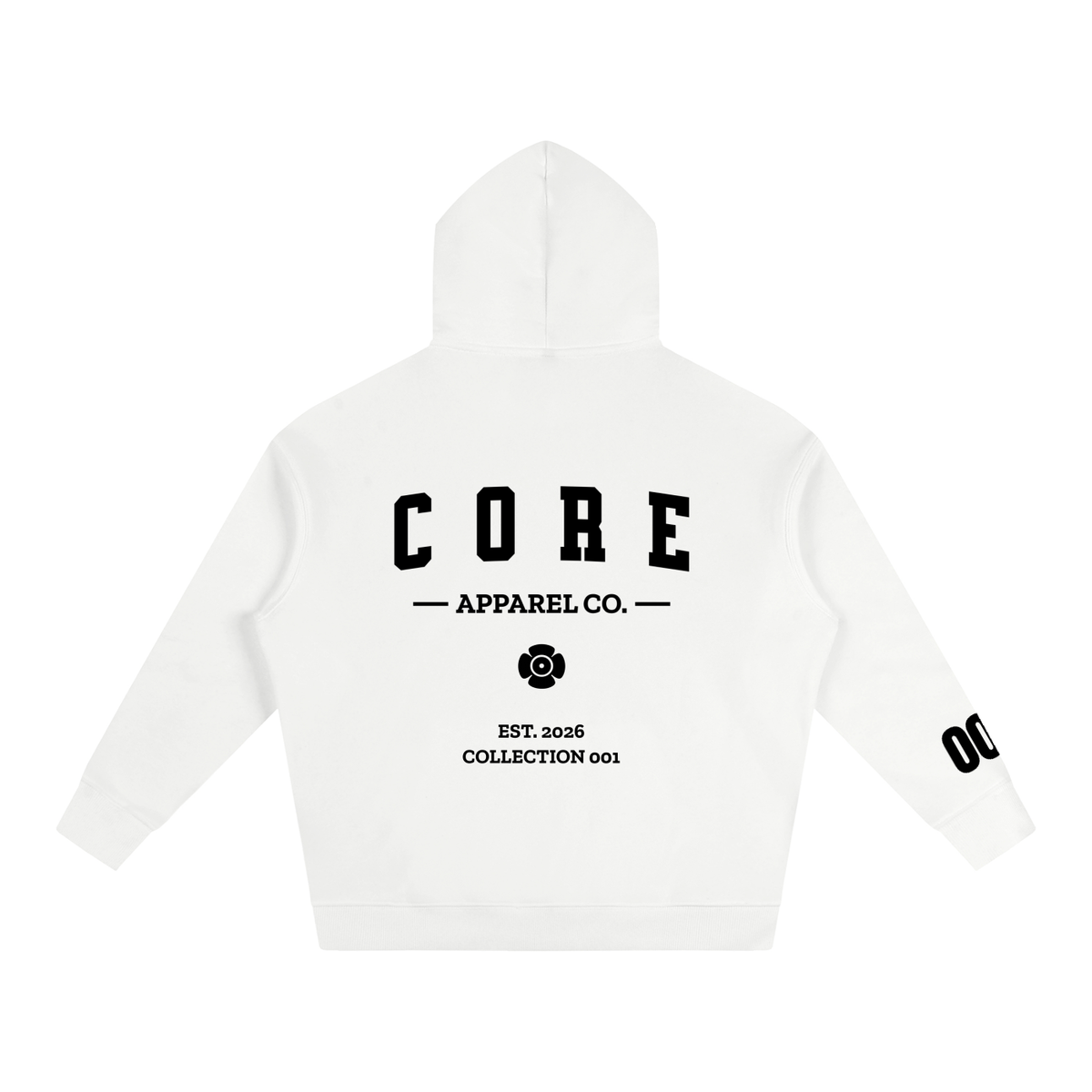 White - Oversize Fleeced Hoodie
