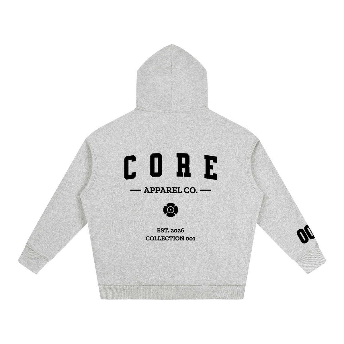 Gray - Oversize Fleeced Hoodie